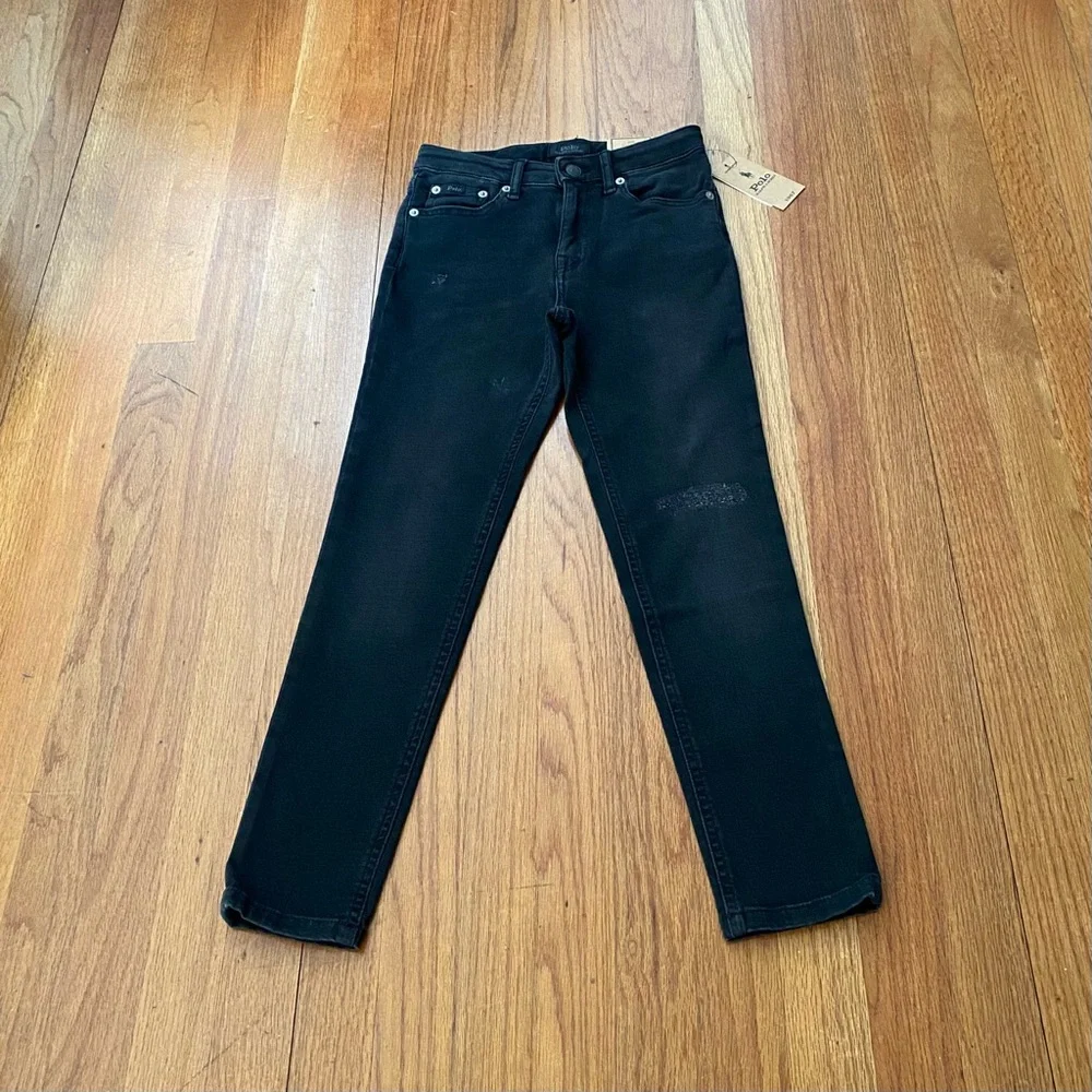 Ralph Lauren Skinny High Rise Black Jeans